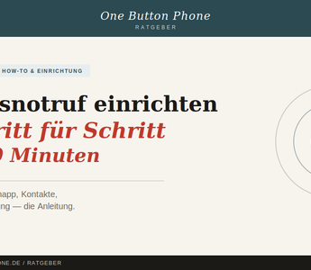 Hausnotruf einrichten — Schritt für Schritt in 10 Minuten