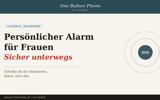 Persönlicher Alarm für Frauen — sicher unterwegs