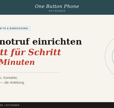 Hausnotruf einrichten — Schritt für Schritt in 10 Minuten