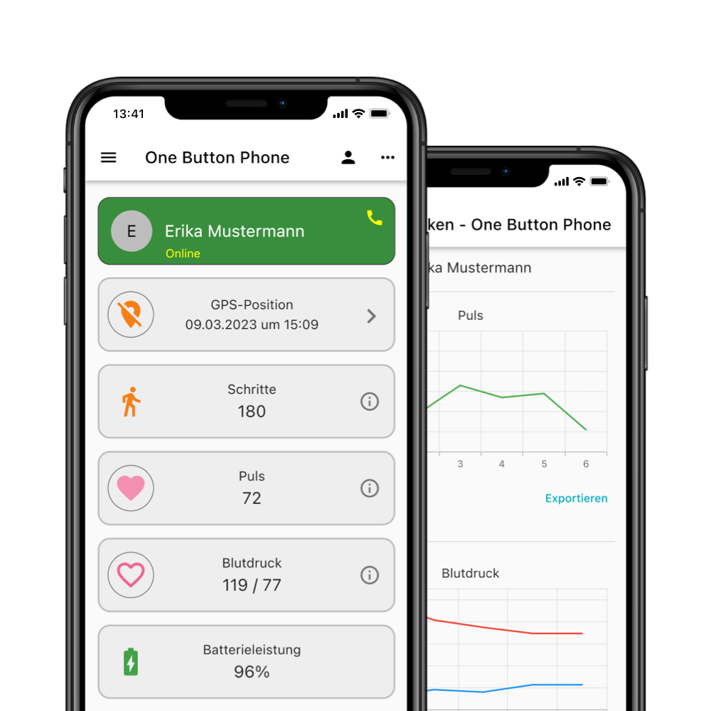 One Button Phone Familien-App