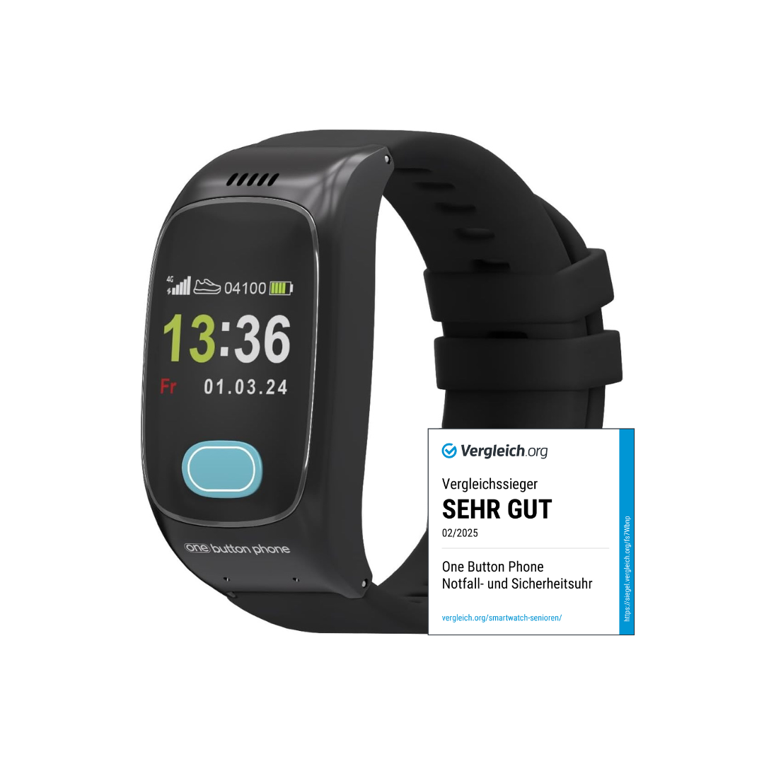 One Button Phone Frontal Gütesiegel